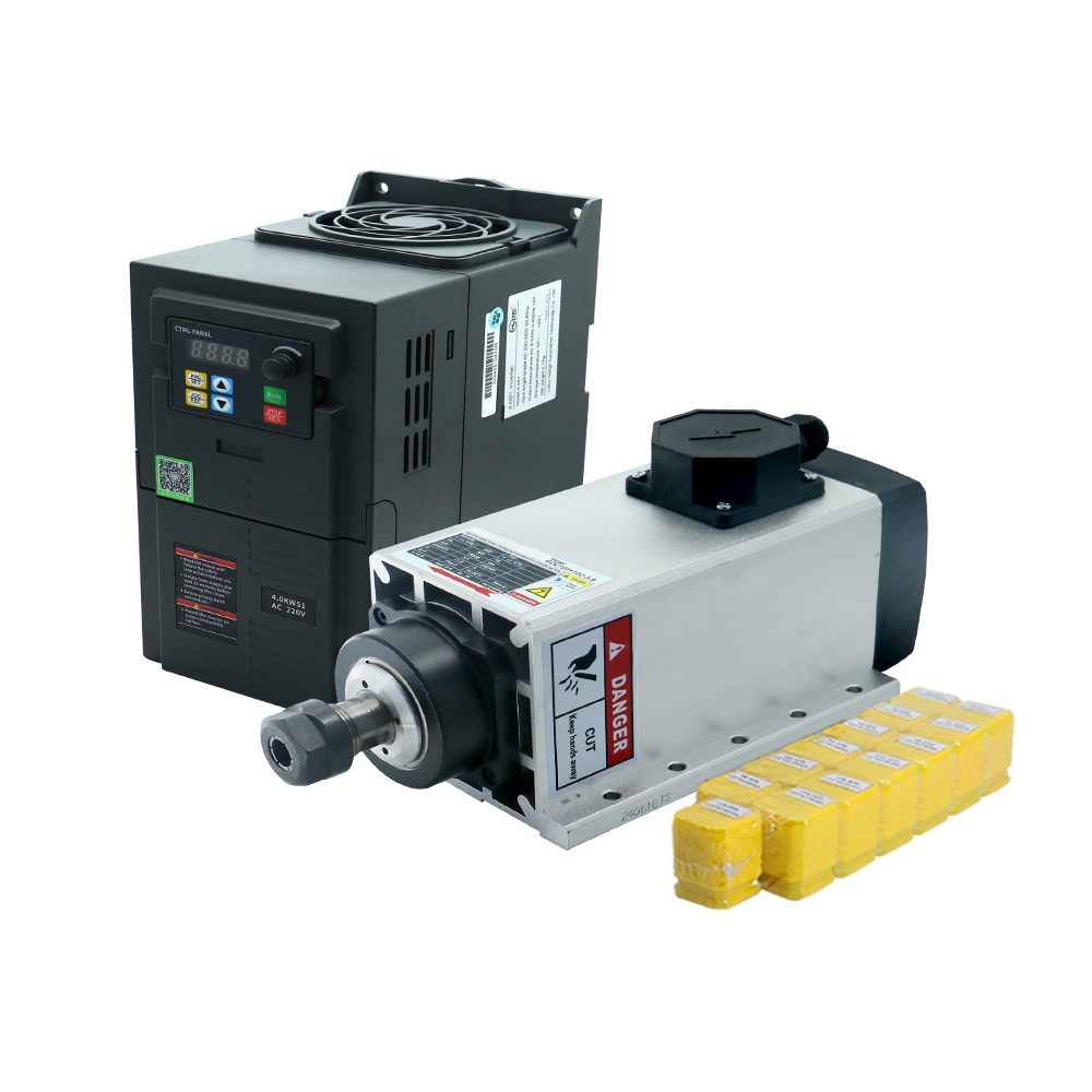 Cnc Spindle Motor - 3.5KW ER20 220VSquare Fly-edge Junction Box