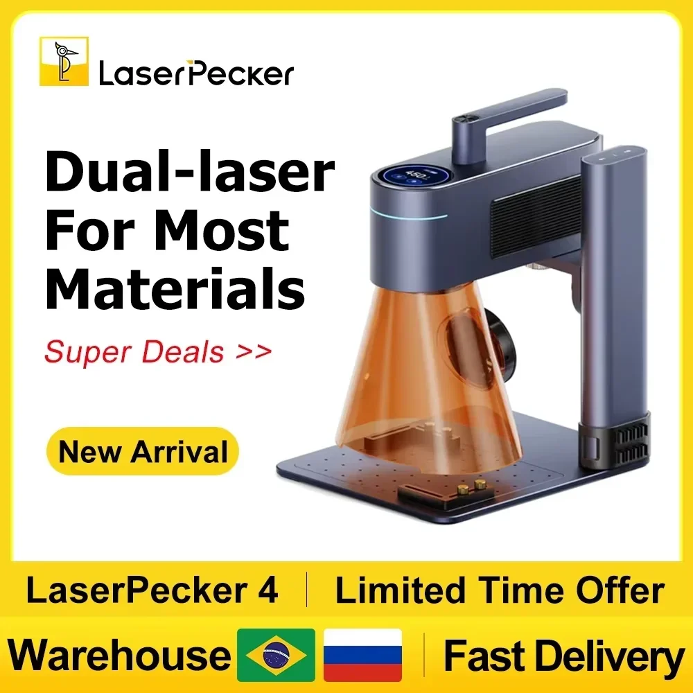 Industrial Laser Cutting Machine - LASERPECKER 4 LP4 Laser Engraving Machine