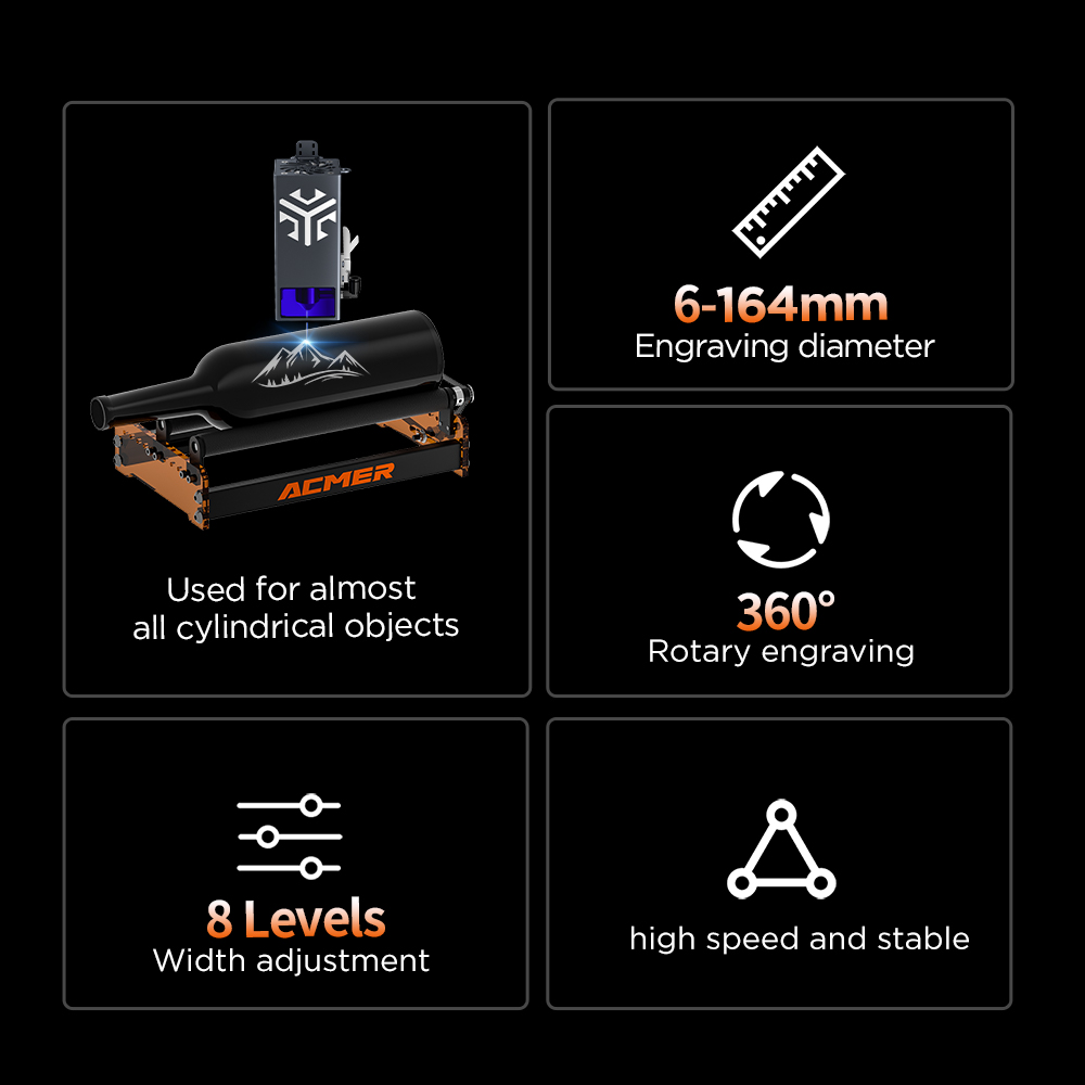 ACMER M3 Laser Rotary Roller 3 - Industrial Laser Cutting Machine review and price